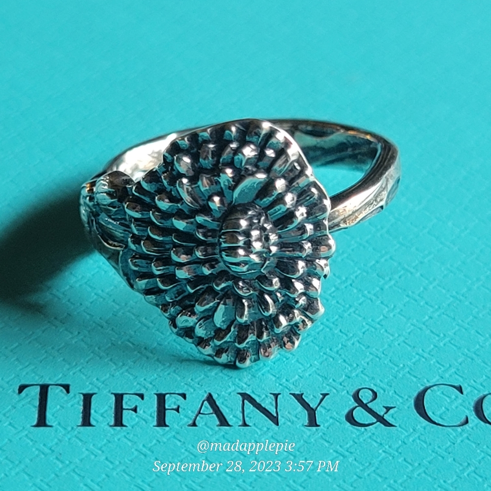 1885 Tiffany & Co Dandelion Spoon Ring in Sterling Silver Spoon by T& Co. #19 - Picture 8 of 15